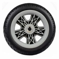 New 😀 Mon Ster 3.00-4 (10"x3") Black Flat Free Drive Wheel Assembly For The Merits Vision Sport (P326A) Power Chair ❤️ -mobility wheel assemblies Shop 300 4 solid black drive wheel vision sport 4 3