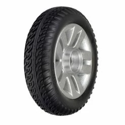 Buy 😉 Mon Ster 8" X 2" Flat-Free Rear Wheel Assembly With Black Tire For The ActiveCare Spitfire 1310 & 1410 ❤️