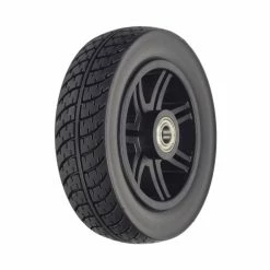 Cheapest 🎉 Mon Ster 8"x2" (200x50) Black Flat-Free Front Wheel Assembly For The Drive Medical Spitfire Scout 4-Wheel Scooter 😉