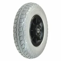 Flash Sale 💯 Mon Ster 8"x2" (200x50) Front Wheel Assembly With Gray Tire For The Shoprider Cooper, Dasher 3, Echo, Hero, Scootie Jr, & Start ✔️