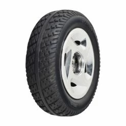 Coupon 😀 Mon Ster 3.00-4 (10"x3", 260x85) Flat-Free Black Front Wheel Assembly For The Golden Technologies Companion II (GC440) 😀