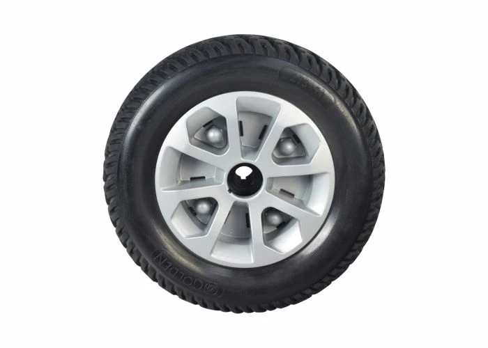 Outlet 😉 Golden Technologies Rear Wheel Assembly With Matte Silver Cover For The Golden Companion (GC440) 🥰 2 Outlet 😉 Golden Technologies Rear Wheel Assembly With Matte Silver Cover For The Golden Companion (GC440) 🥰 - Image 2