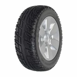 Promo 🎉 Mon Ster 9"x3" (2.80/2.50-4) Flat-Free Drive Wheel Assembly With Silver Rim & Black Tire For Jazzy Select Elite & Pride TSS 300 🥰