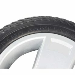 Flash Sale 🌟 Mon Ster 8"x2" (200x50) Black Flat-Free Front Wheel Assembly With Silver Tri-Spoke Rim For Go-Go & Pride 3-Wheel Travel Mobility Scooters 🔥 -mobility wheel assemblies Shop p49 9105 6