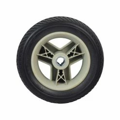 Flash Sale ⌛ Mon Ster 9"x3" (2.80/2.50-4) Black Flat-Free Rear Wheel Assembly With Silver Tri-Spoke Rim For The Go-Go Elite Traveller Plus (SC53/SC54), Elite Traveller Plus HD (SC53HD/SC54HD), & Sport (S73/S74) 😍 -mobility wheel assemblies Shop p49 9106 3